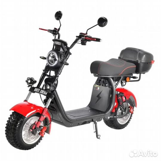 Электроскутер CityCoco White Siberia Pro 2500W