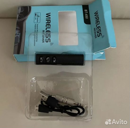Bluetooth-адаптер aукс AUX Wireless Receiver BT450