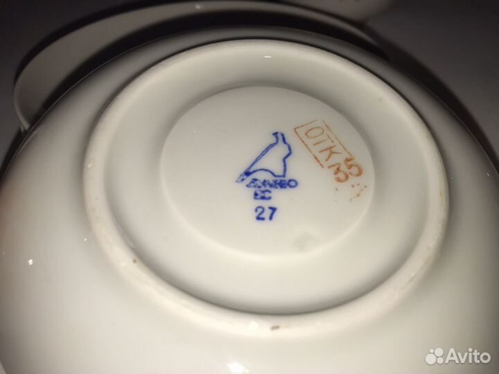 Кофейный сервиз Дулево СССР 1967г