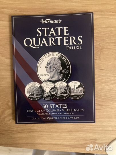 Альбом для монет США. Четвертаки/Quarters