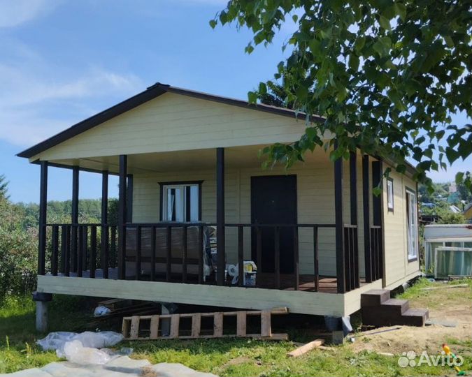 Дом 6х6 с террасой 3х6