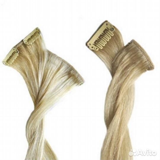 Искусственные волосы на заколках