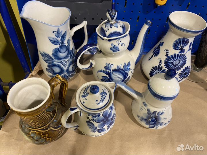 Фарфоровая посуда гжель