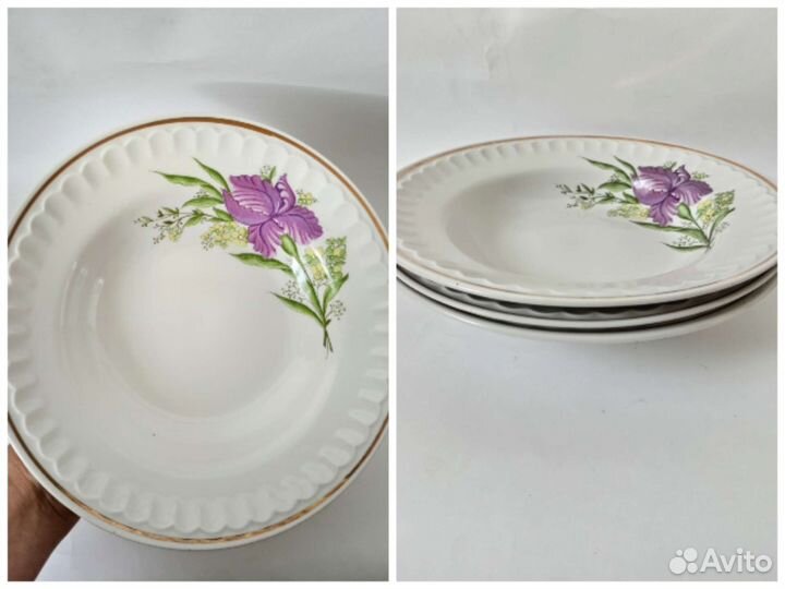 Тарелки СССР суповые пирожковые блюдца
