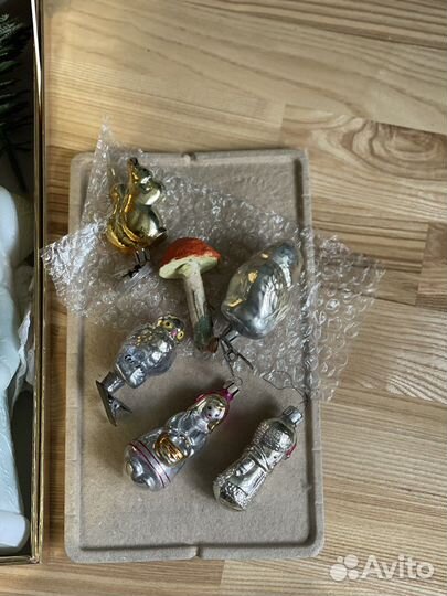 Елочные стеклянные игрушки СССР