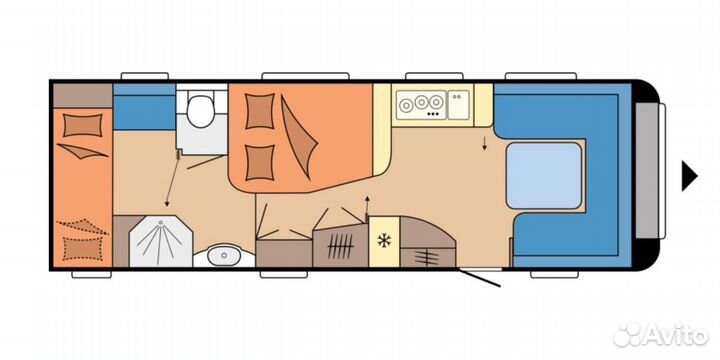 Прицеп-дача Hobby Prestige 720 KWFU, 2023