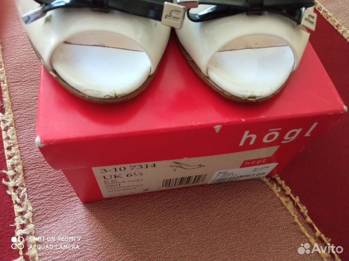 Босоножки hogl, 40 (6,5)