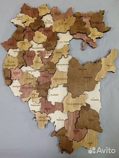 Карта Башкортостана