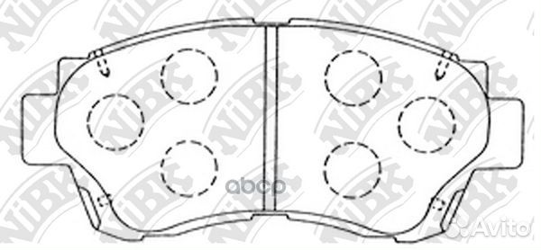 Колодки тормозные дисковые передние NiBK PN1228