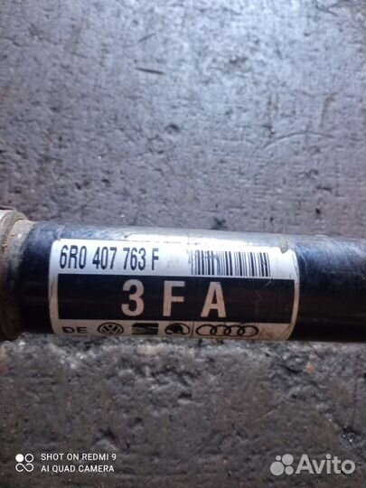 Привод левый Volkswagen Polo 1.6 cwva АКПП