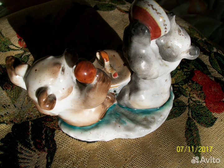 Медведи. Чернильница. лфз. СССР