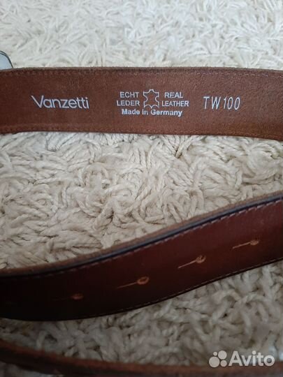 Мужской кожаный ремень Vanzetti