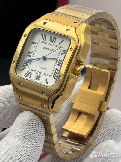Часы Cartier Santos Automatic золотые
