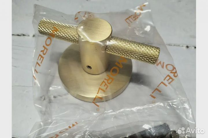 Сантехническая завертка на круглой розетке morelli MH-WC-R6T BL 6 мм, цвет - черный, арт. 9014666