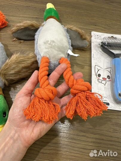 Игрушка для собак утка Колтунорез для животных