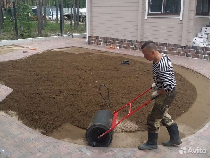 Посев газона