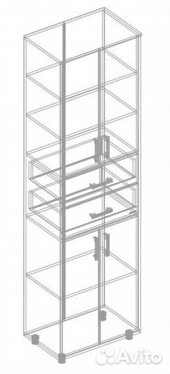 Шкаф с 2 ящиками