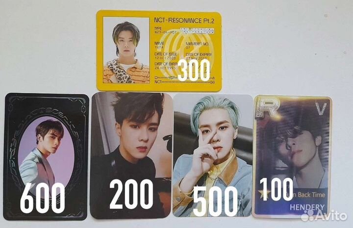 Карточки, наклейки nct 2020
