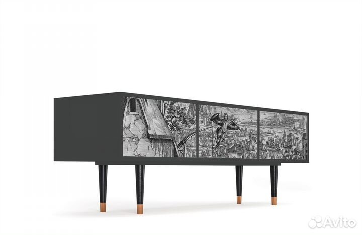 Тв-тумба T4 - Антрацит - Departure of the Angel