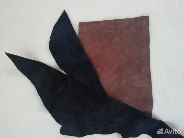 Обрезки кожи (замша)