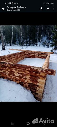 Сруб для бани 3 х 5