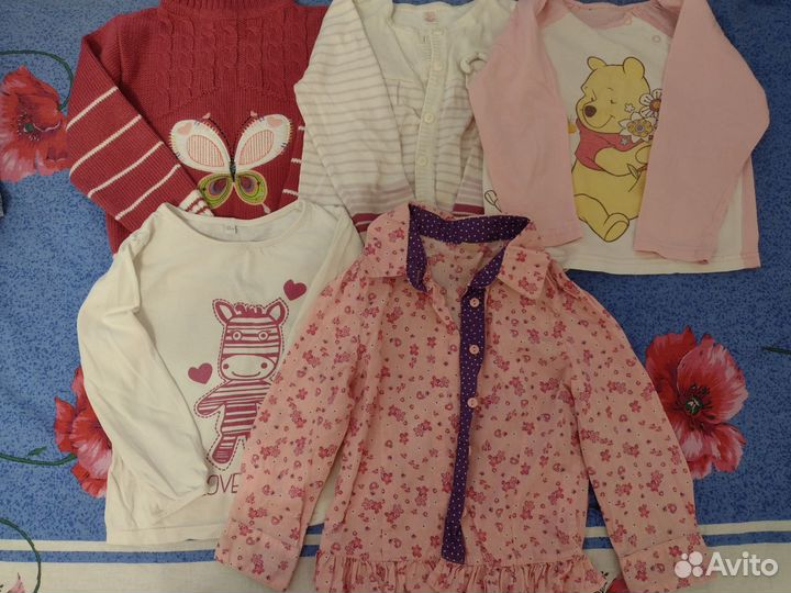 Большой пакет одежды для девочки 86- 92 размер