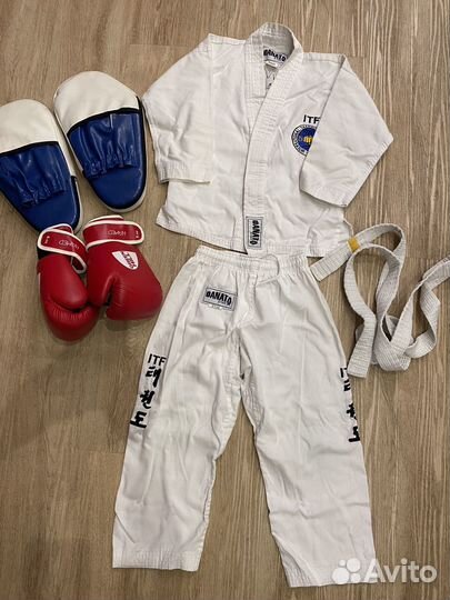 Кимоно 140-160 см, лапы, перчатки