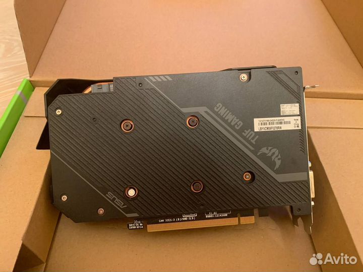 Видеокарта asus TUF gaming geforce GTX 1650 OC 4GB