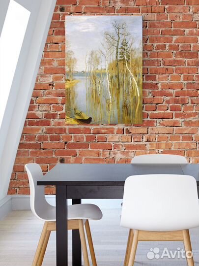 Картина Левитан / Весна - большая вода / Печать