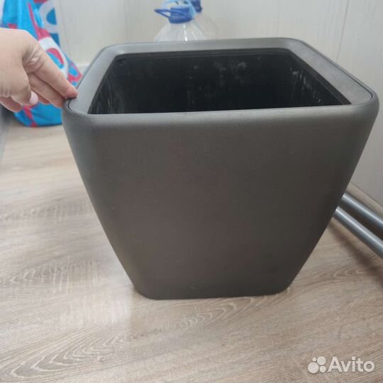 Горшок для цветов Lechuza Quadro 35х35х35антрацит