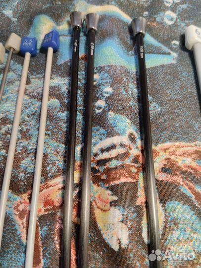 Набор спиц Карбоновые Прямые спицы, набор 7 пар С