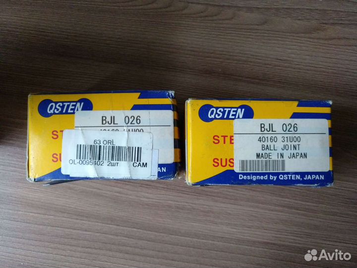 Шаровые опоры для Nissan Qsten BJL 026 japan