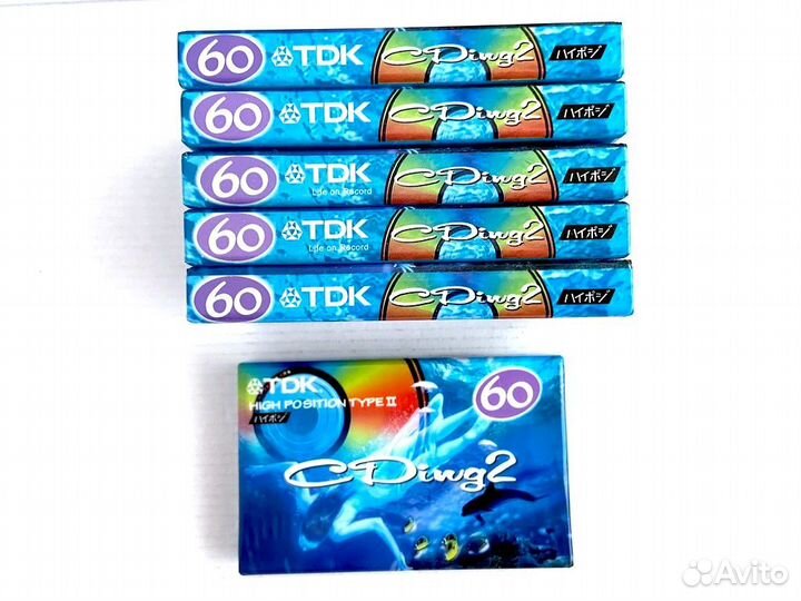 Аудиокассета кассета TDK CDing 2 60 - 1998 г