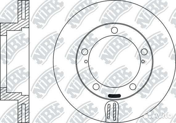 Диск тормозной передний NiBK, RN22002