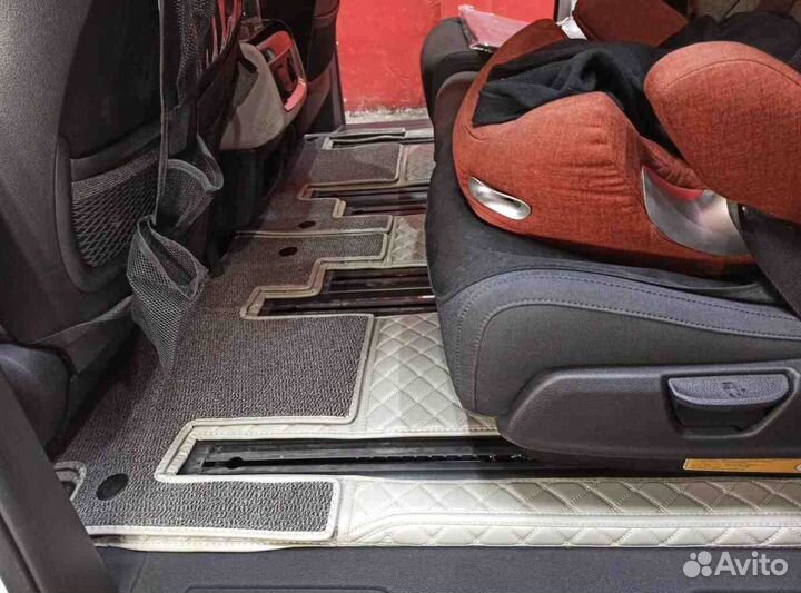 3D коврики из экокожи KIA carnival 4 8