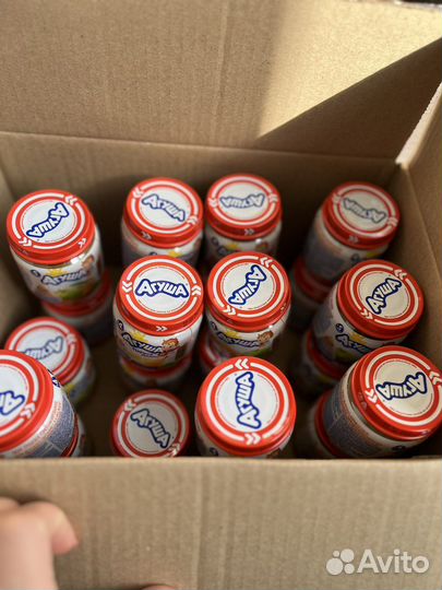 Детское питание фруктовое пюре Агуша