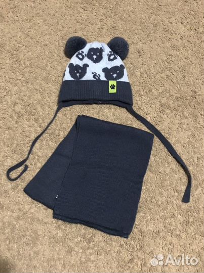 Шапочка и шарф 0+