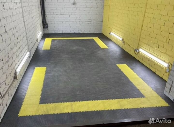 Модульная плитка пвх для гаража