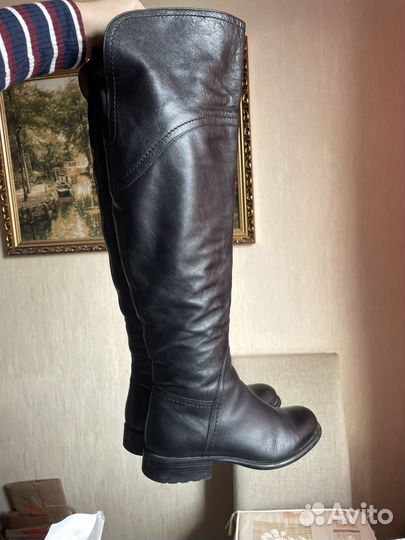 Зимние женские сапоги 38 натуральная кожа