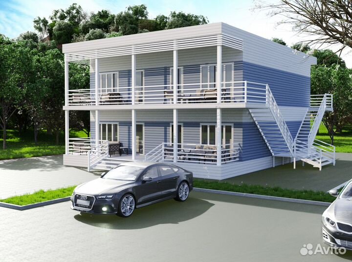 Лстк каркас мини-гостиницы