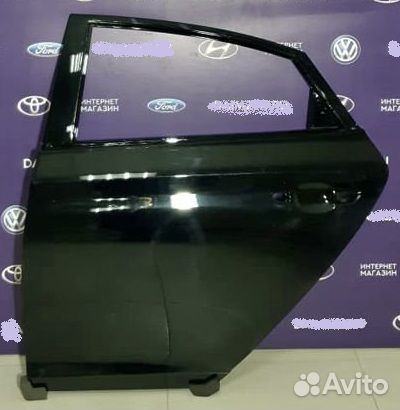 Дверь задняя левая Hyundai solaris 17-20 черный