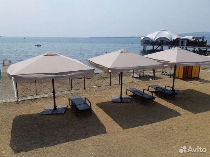 Зонт пляжный на центральной опоре оптом