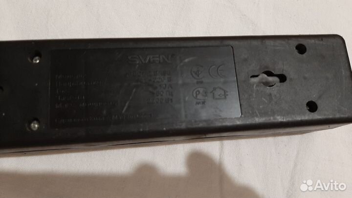 Сетевой фильтр с вилкой для UPS, sven, 5 розеток