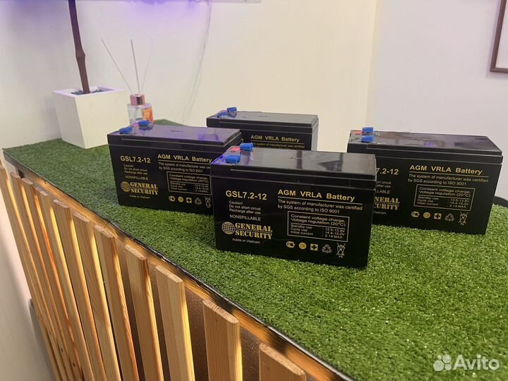 Аккумулятор gsl7.2-12 agm vrla