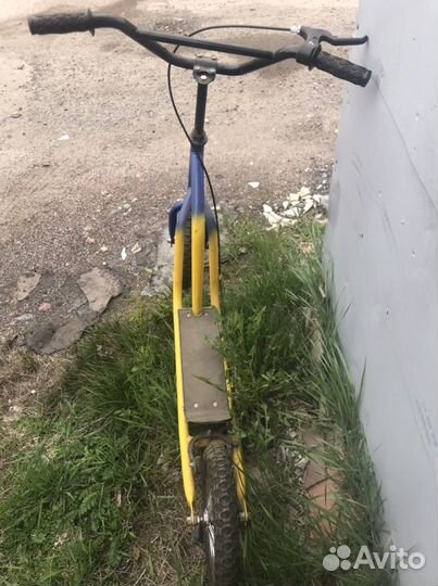 Самокат взрослый с надувными колесами