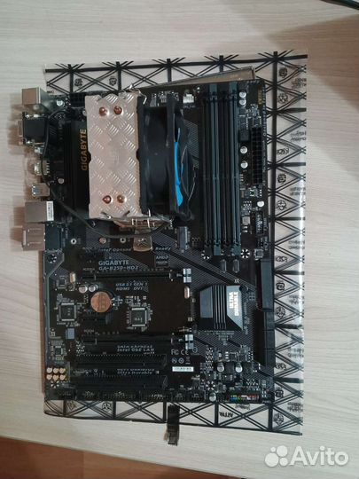 Intel core i5 7500 + GA-b250-hd3 + кулер Deepcool