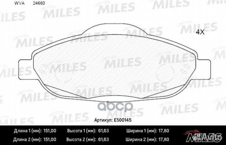 Колодки тормозные передние (Смесь ceramic) peug