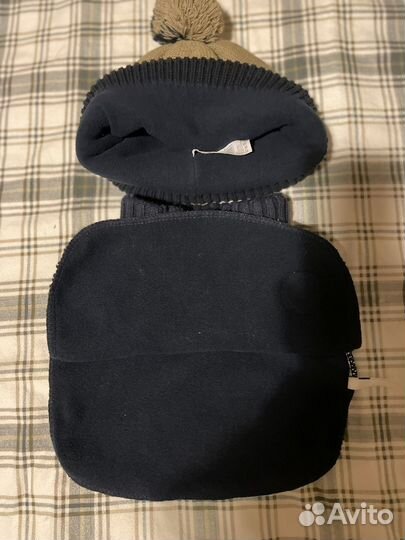 Шапка и снуд на флисе комплект 54-56