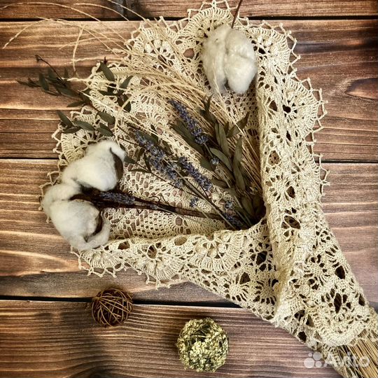Вязаный декор ажурные салфетки