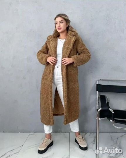 Пальто женское тедди барашка